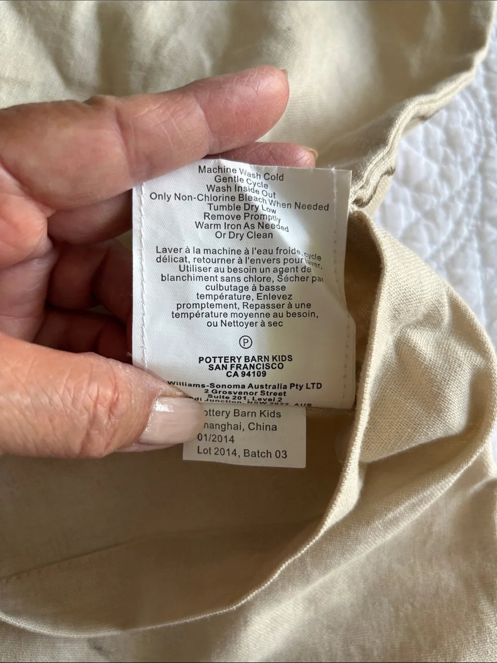 Pottery Barn Kids Linen Blend Embroidered Elegant Motif Throw Pillow Cover Case